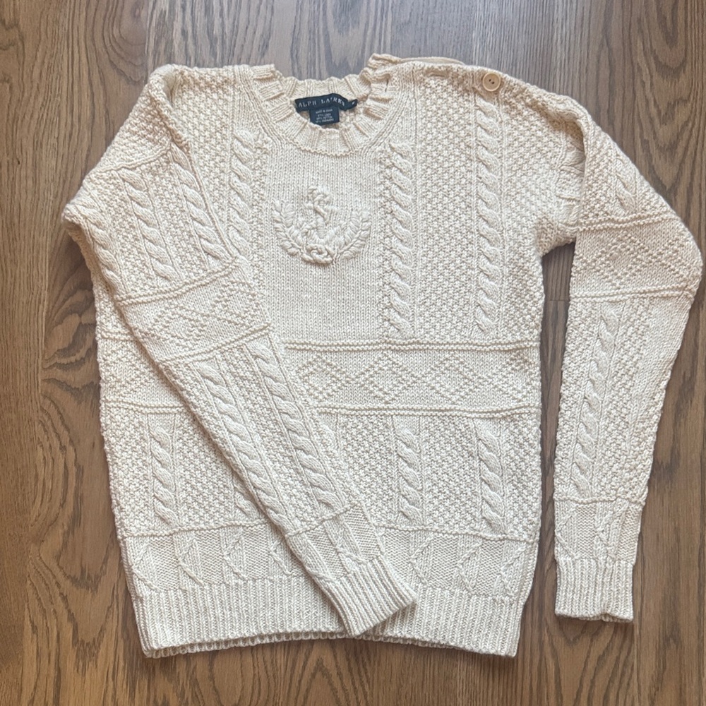 Ralph Lauren Linen, Cotton and Cashmere Sweater size M